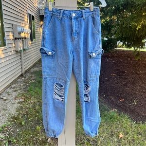 Forever 21 Women's Jean Jogger with side Pockets